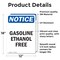 Signmission Gasoline Ethanol Free OSHA Notice Sign, Vinyl Decal, 12in W x 18in L, 2PK OS-2PACK-NS-D-1218-V-13063 - alternate 6